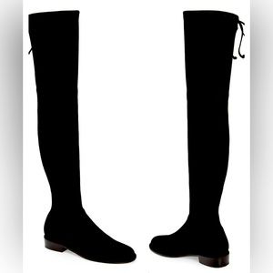 Over the knee suede boot